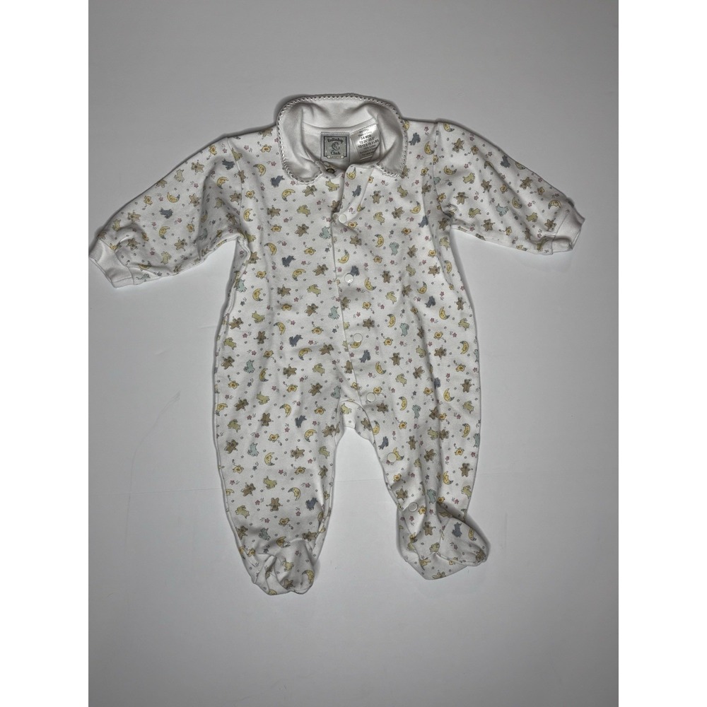 Vintage Lullaby Club 90s Baby Footie Romper Sleep N Play Footie Size 3-6 Months
